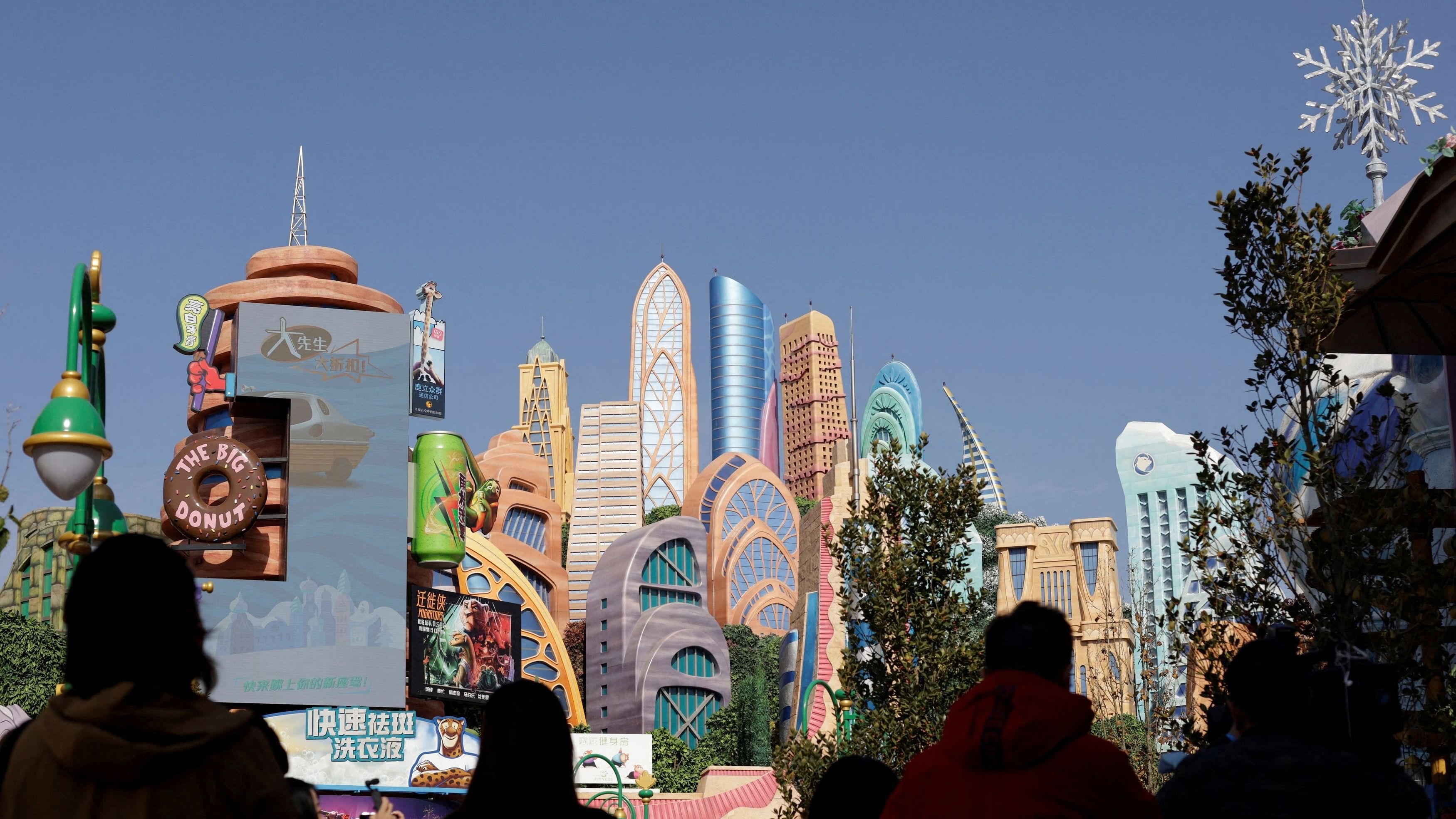 <div class="paragraphs"><p>People attend the media preview tour of Disney World's first Zootopia-themed land attraction in Shanghai.</p></div>