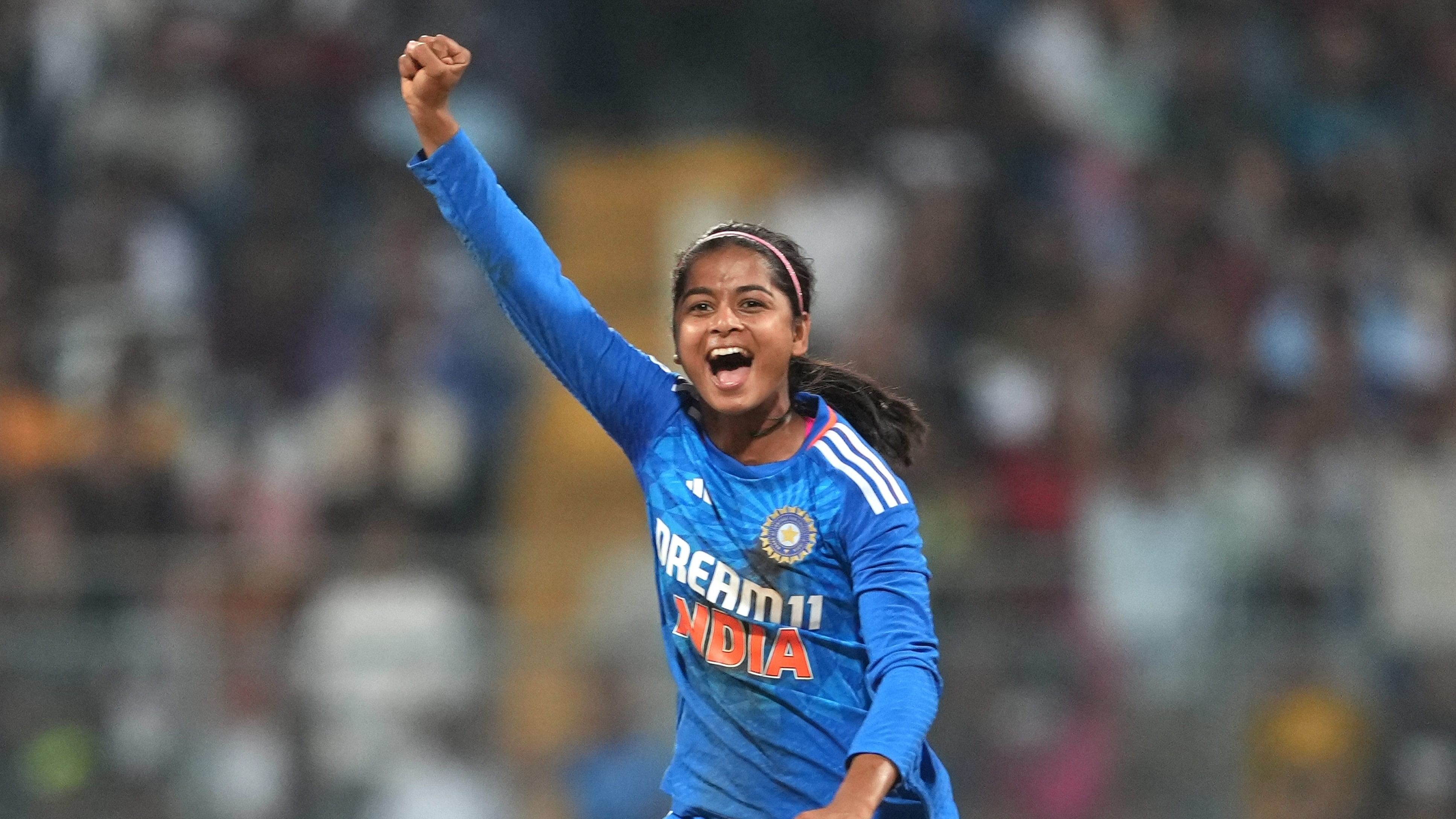 <div class="paragraphs"><p>Off-spinner Shreyanka Patil won a player of series award in her debut international series to prove she is a potential future star. </p></div>