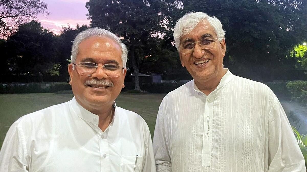 <div class="paragraphs"><p>Former Chhattisgarh Chief Minister Bhupesh Baghel with TS Singh Deo.</p></div>