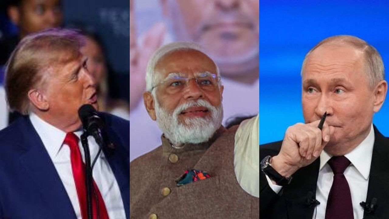 <div class="paragraphs"><p>Donald Trump (left), Narendra Modi (centre) and Valdimir Putin (right).</p></div>