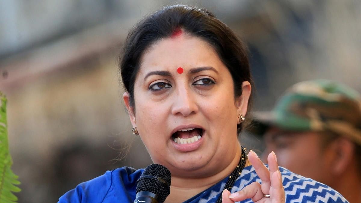 <div class="paragraphs"><p>Union minister Smriti Irani </p></div>