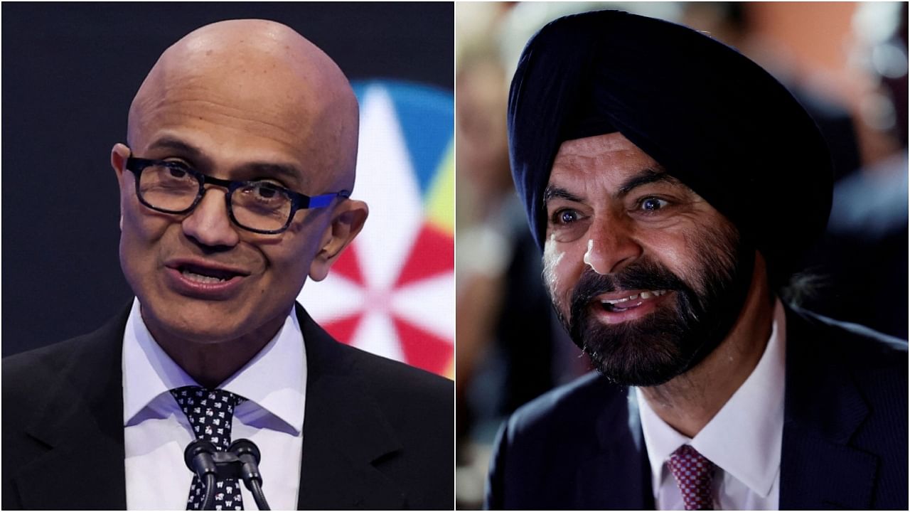 <div class="paragraphs"><p>Microsoft CEO Satya Nadella(L) and World Bank President Ajay Banga</p></div>