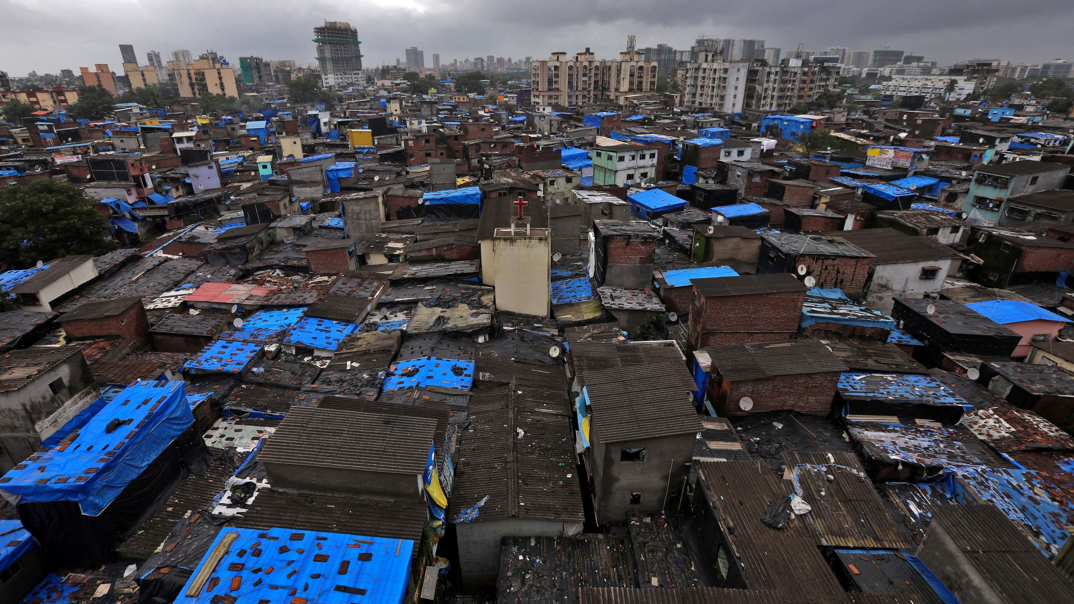 <div class="paragraphs"><p>A general view of Dharavi, one of Asia's largest slums, in Mumbai.&nbsp;</p></div>