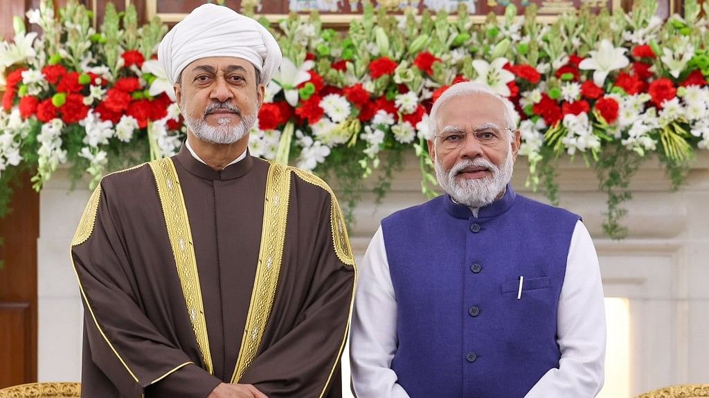 <div class="paragraphs"><p>Prime Minister Narendra Modi and Oman's Sultan Haitham bin Tarik.&nbsp;</p></div>