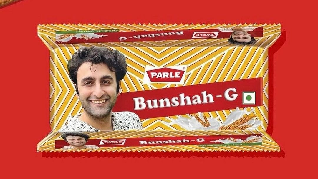 <div class="paragraphs"><p>Parle-G with influencer&nbsp;Zervaan J Bunshah's face on it.</p></div>