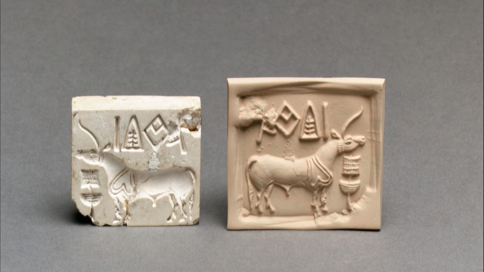 Unicorn and possible incense burner, Indus Valley, Mature Harappan period, 2600-1900 BCE, steatite (Pic courtesy: Met)