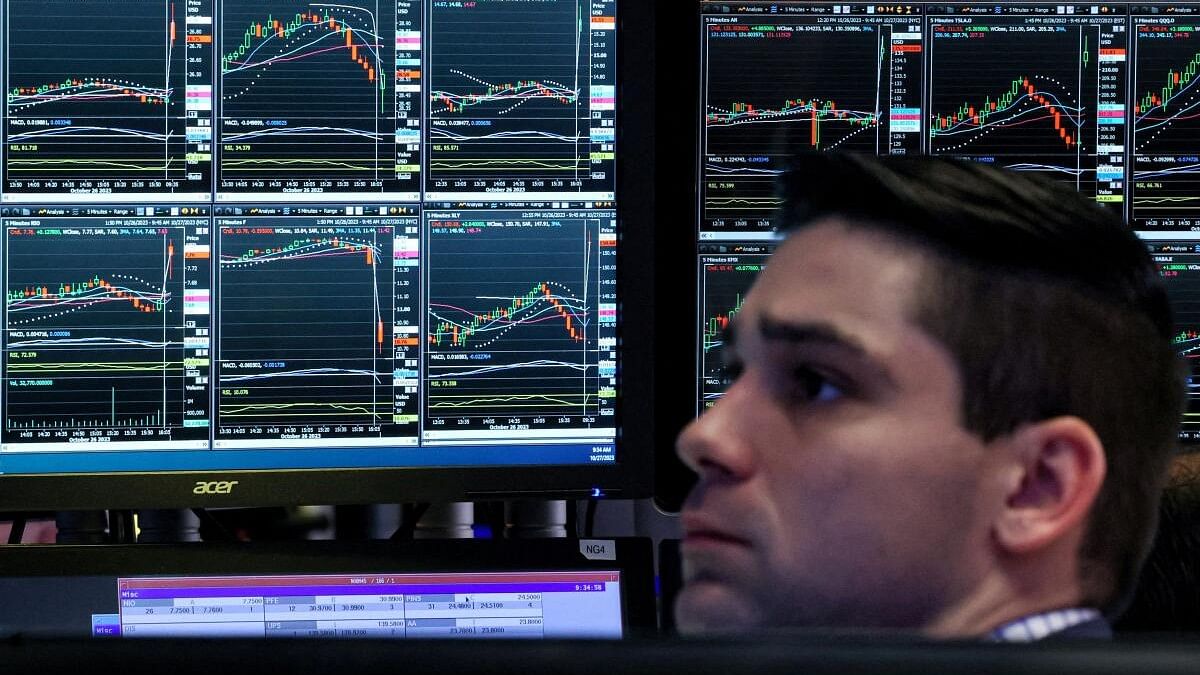 <div class="paragraphs"><p>A trader works on the floor at the New York Stock Exchange (NYSE) in New York City. (Representative image)</p></div>