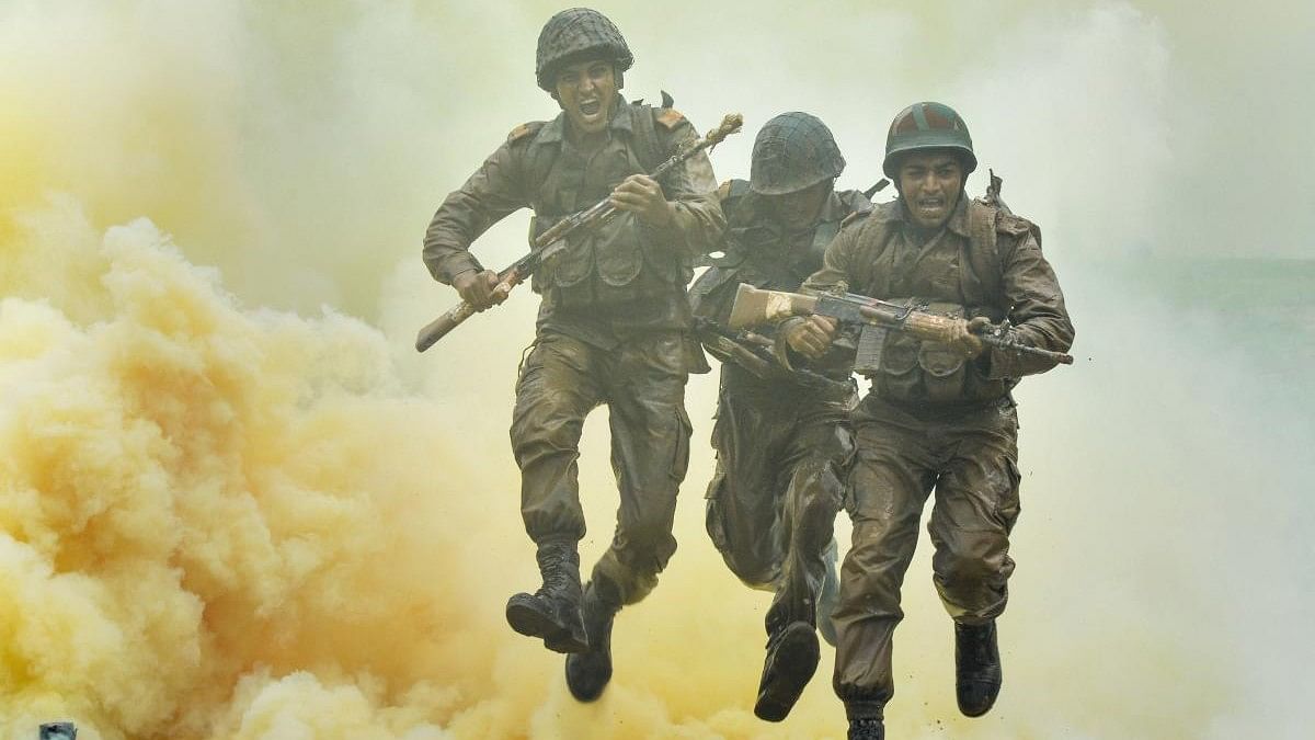 <div class="paragraphs"><p>Indian army recruits show their skills during a training demonstration and battle inoculation program in Jabalpur</p></div>