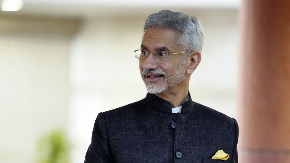 <div class="paragraphs"><p>Union External Affairs Minister S Jaishankar arrives for the BJP Parliamentary Party meeting at the Parliament House during the Winter session.</p></div>