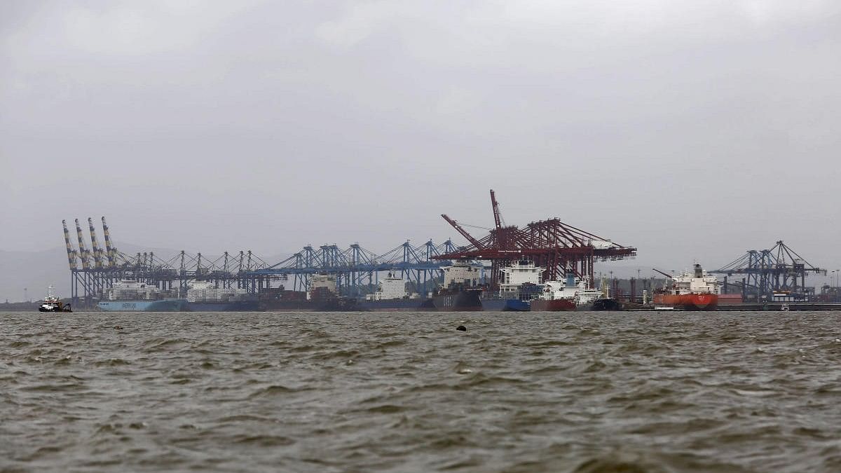 <div class="paragraphs"><p>A general view of the Jawaharlal Nehru Port Trust (JNPT) in Mumbai.</p></div>