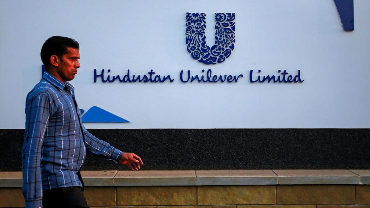<div class="paragraphs"><p>A pedestrian walks past the Hindustan Unilever Limited (HUL) headquarters in Mumbai.</p></div>