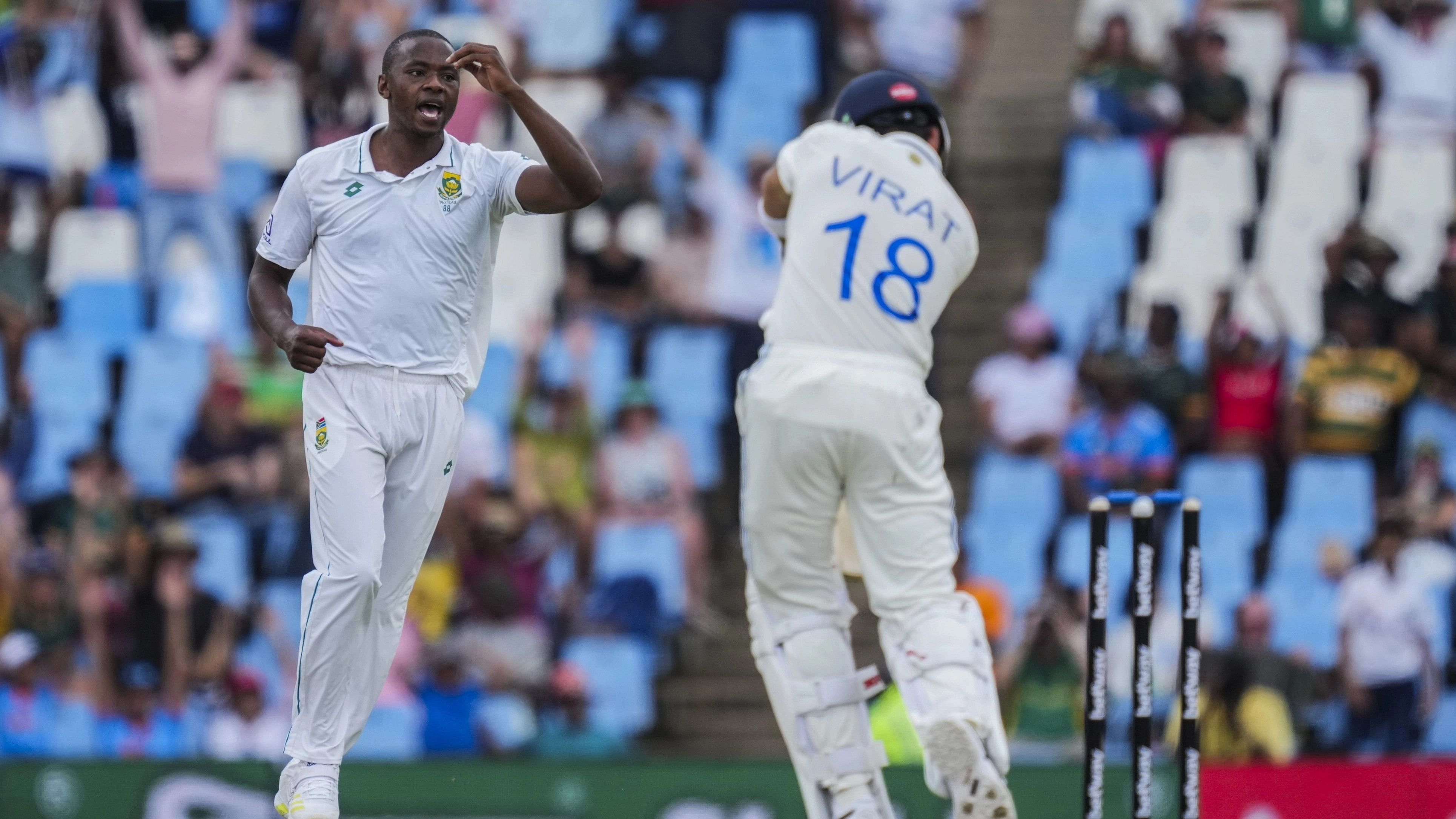 <div class="paragraphs"><p>Kagiso Rabada is all joy after getting the prize scalp of Virat Kohli.</p></div>