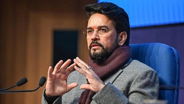 <div class="paragraphs"><p>Union Minister for Information &amp; Broadcasting, Youth Affairs and Sports, Anurag Singh Thakur briefs the media on Cabinet decisions at National Media Centre, in New Delhi, Wednesday, Dec 27, 2023</p></div>