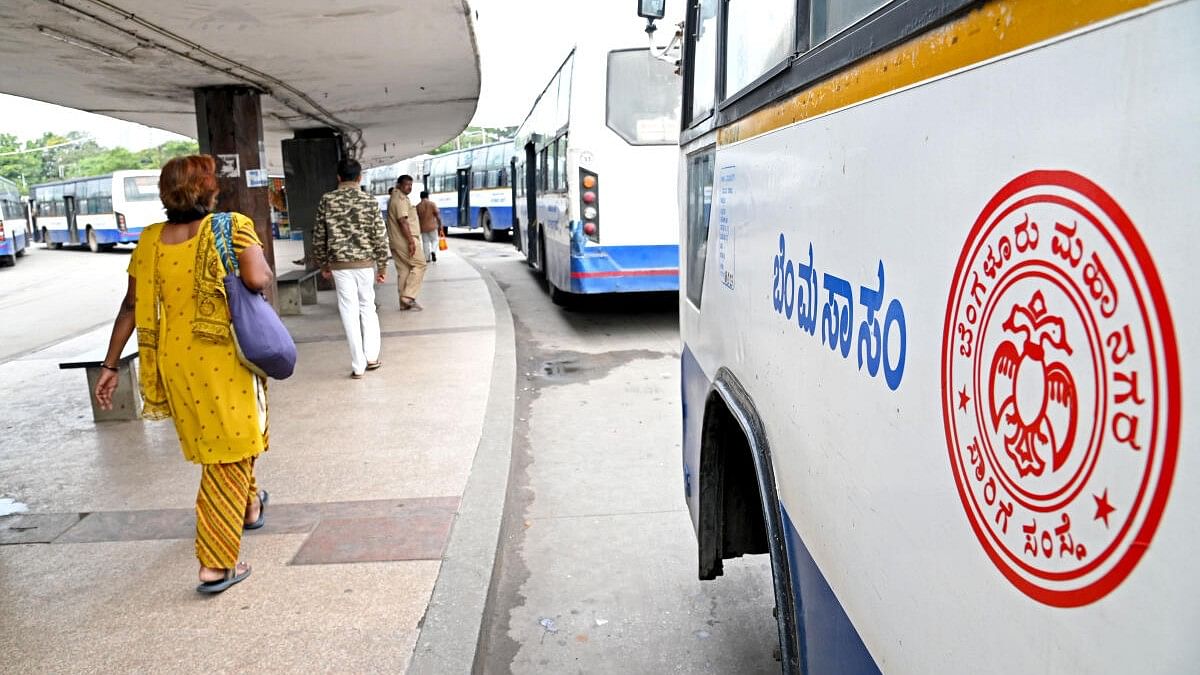 <div class="paragraphs"><p>BMTC buses.&nbsp;</p></div>