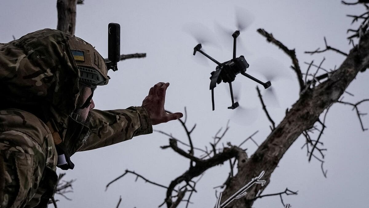 <div class="paragraphs"><p>Ukrainian serviceman launches a kamikaze FPV drone at a front line, amid Russia's attack on Ukraine, near the city of Bakhmut in Donetsk region, Ukraine December 12, 2023. </p></div>