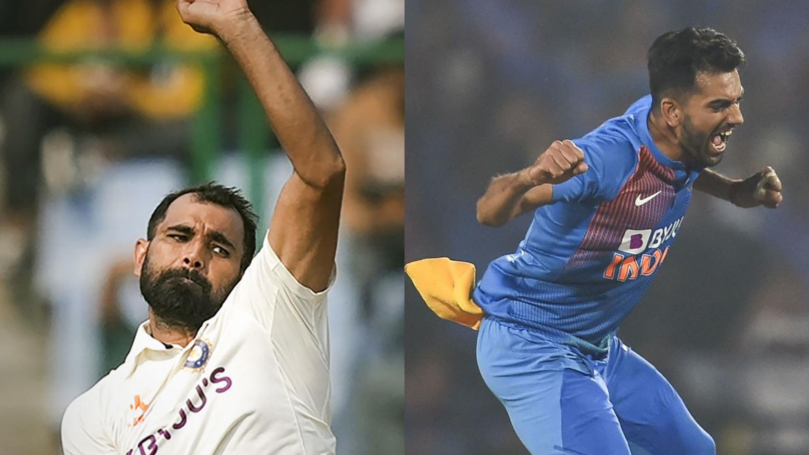 <div class="paragraphs"><p>Mohammed Shami(left) and Deepak Chahar(right).</p></div>