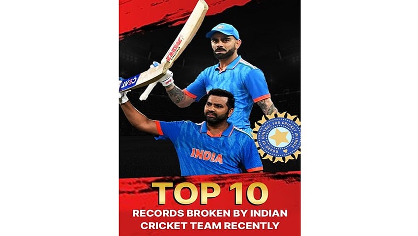 Top 10 Records Broken by Indian Cricket Team Recently