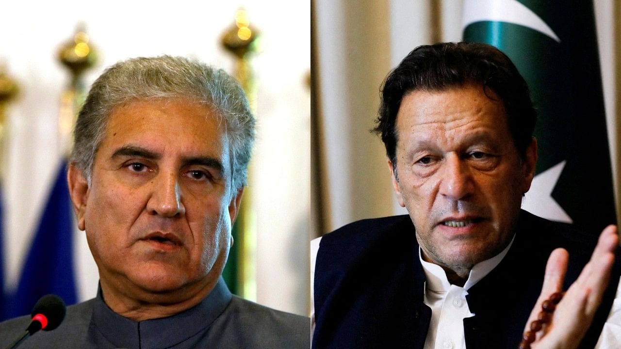 <div class="paragraphs"><p>Shah Mahmood Qureshi (L) and Imran Khan (R).</p></div>