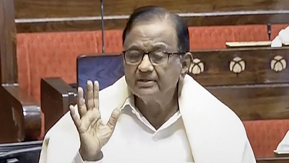 <div class="paragraphs"><p>Congress MP P. Chidambaram speaks in the Rajya Sabha during the Winter session of Parliament, in New Delhi.&nbsp;</p></div>