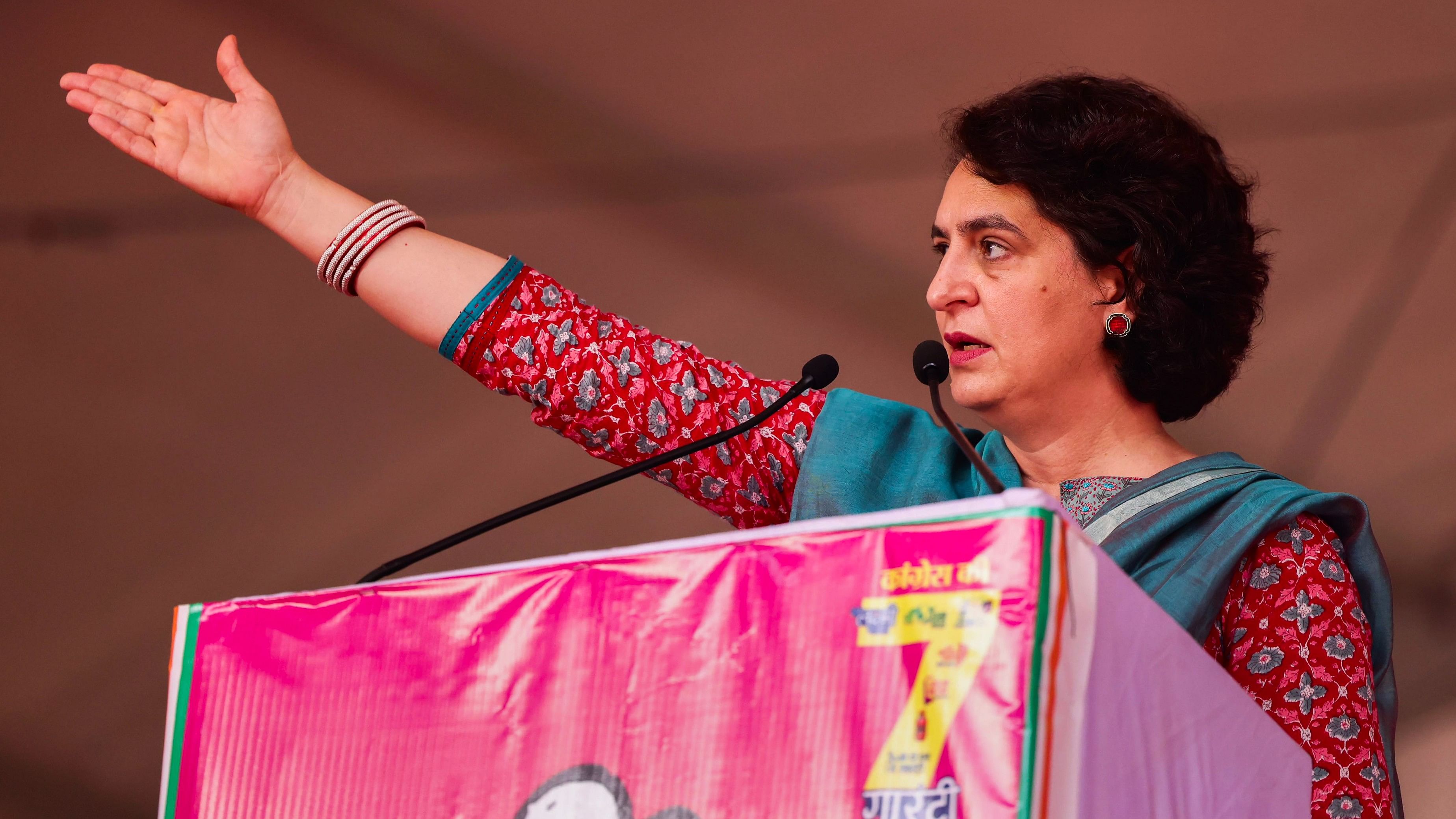 <div class="paragraphs"><p>Congress leader Priyanka Gandhi.&nbsp;</p></div>