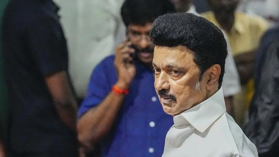 <div class="paragraphs"><p>Tamil Nadu Chief Minister M K Stalin visits State Emergency Operation Centre as the state witnesses heavy rainfall owing to Cyclone Michaung, in Chennai, Sunday, Dec. 3, 2023.</p></div>