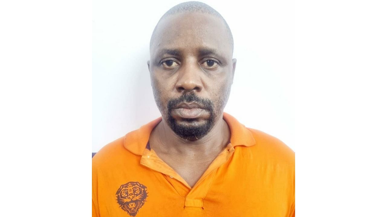 <div class="paragraphs"><p>The arrested has been identified as Leonard Okwudili (44)</p></div>