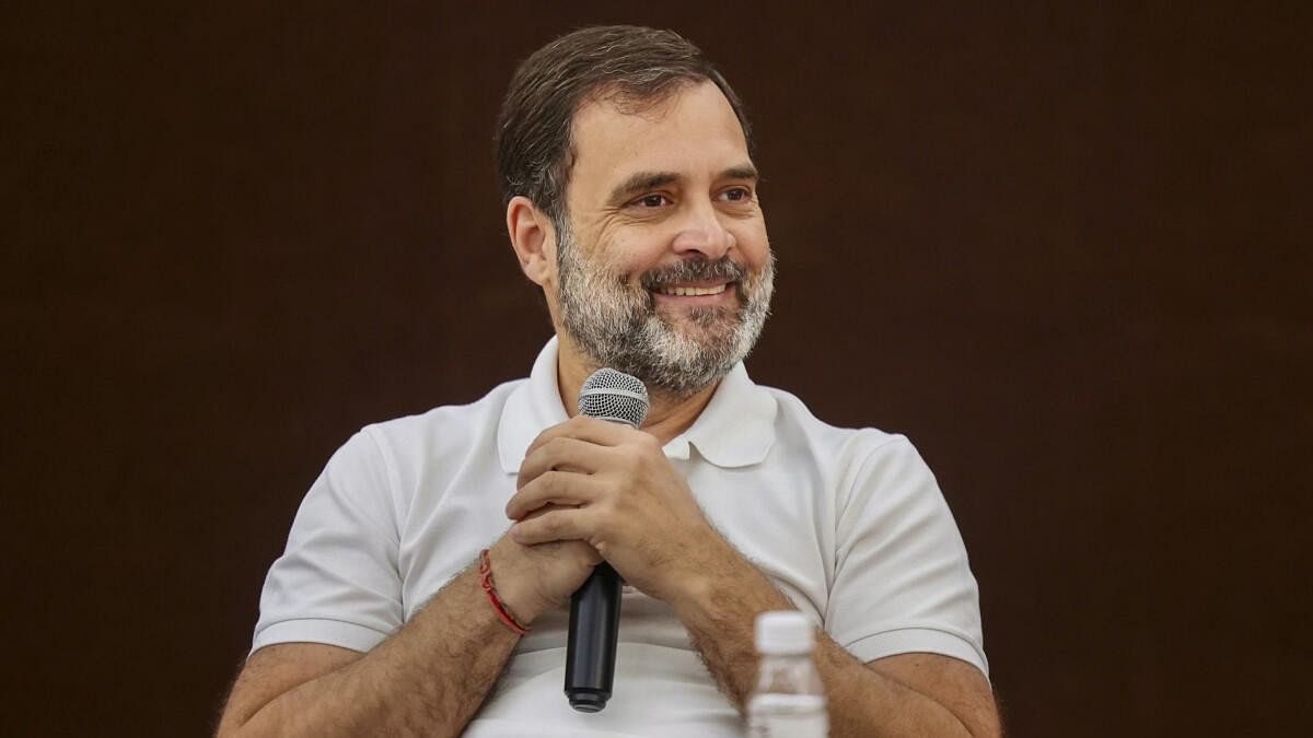 <div class="paragraphs"><p>Congress leader Rahul Gandhi during a chat with Harvard students.</p></div>