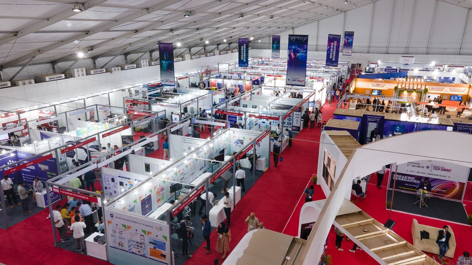 Exhibition Center at Bengaluru Tech Summit 2023