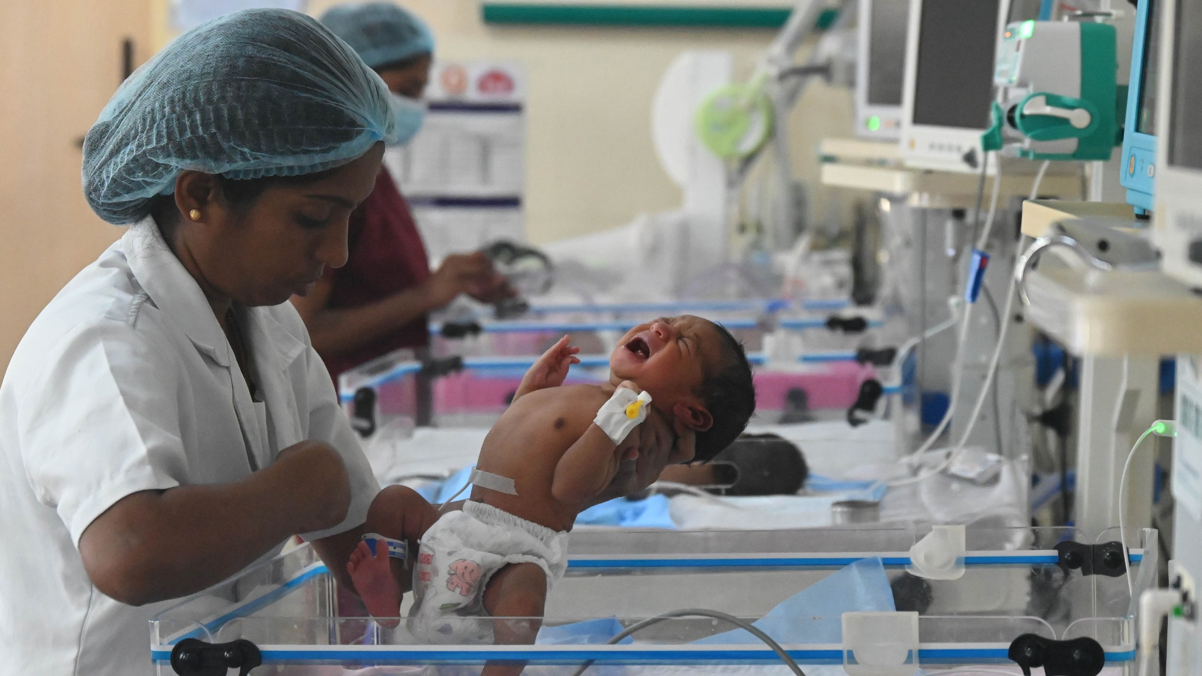 <div class="paragraphs"><p>A special newborn care unit at the government district hospital at Chikkaballapur district. </p></div>