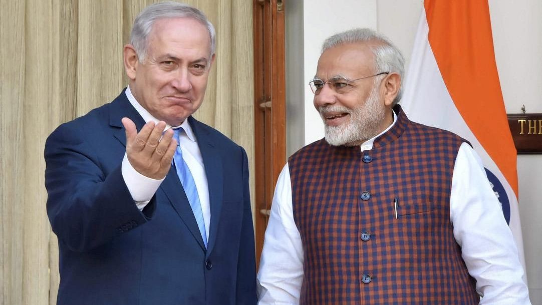 <div class="paragraphs"><p>Israel PM Benjamin Netanyahu (left) and Indian Prime Minister Narendra Modi (right). Israel is currently engaged in an offensive on Gaza to wipe out Hamas, while India will witness the Lok Sabha elections next year.</p></div>