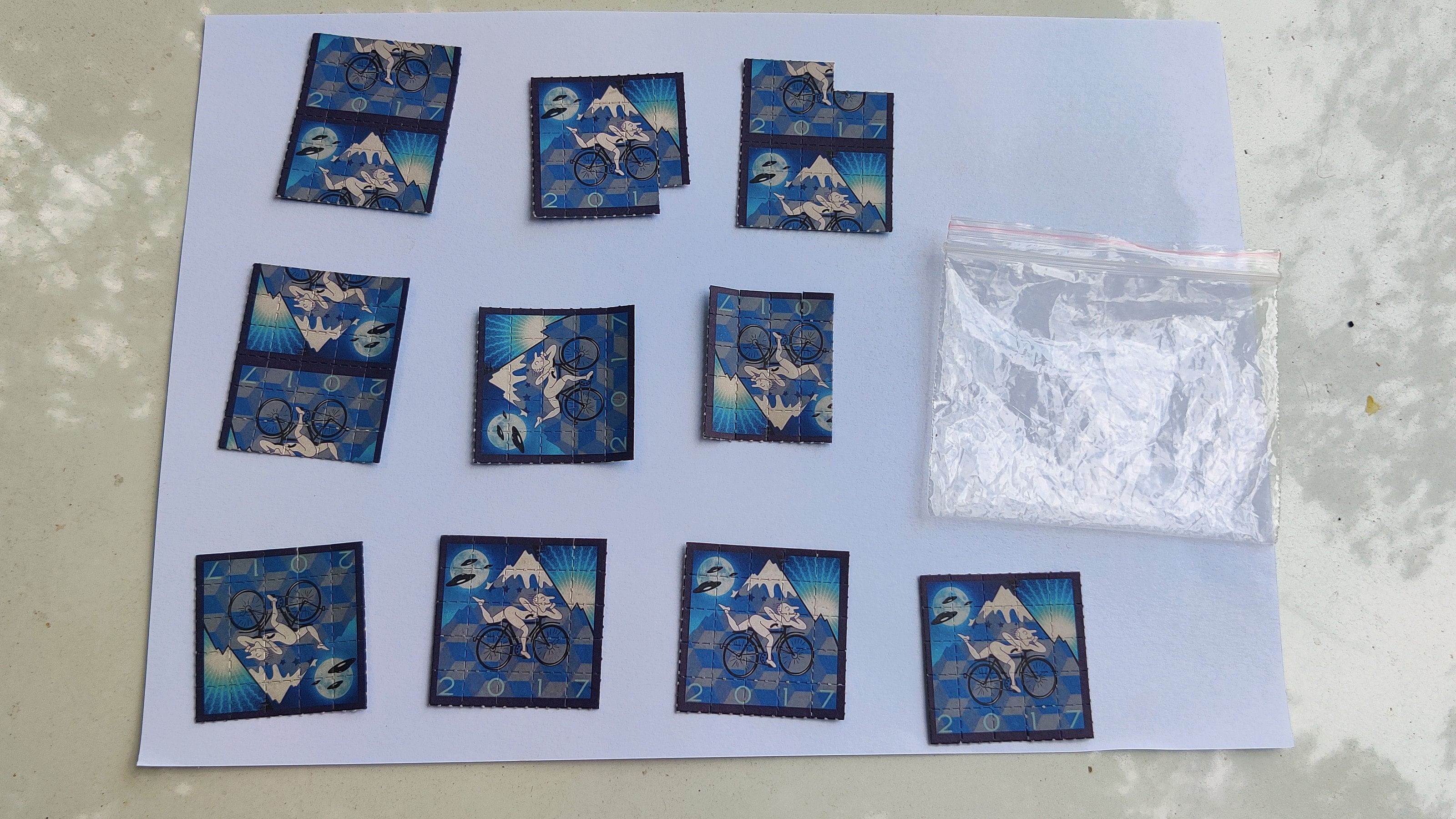 <div class="paragraphs"><p>LSD stamp drugs seized by the police. </p></div>