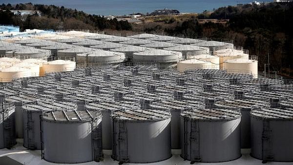 <div class="paragraphs"><p>Storage tanks for radioactive water are seen at Tokyo Electric Power Co's (TEPCO) tsunami-crippled Fukushima Daiichi nuclear power plant in Okuma town, Fukushima prefecture. (Picture from 2019)</p></div>