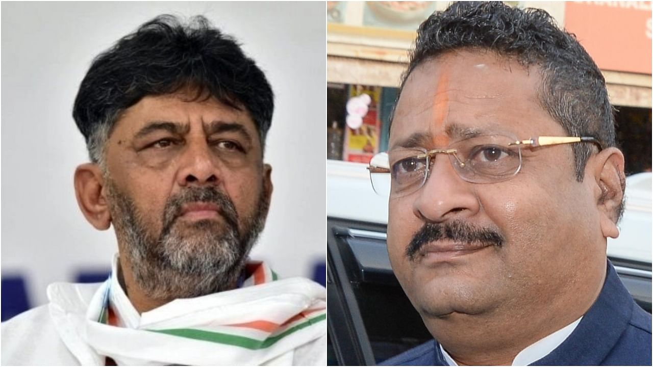 <div class="paragraphs"><p>Karnataka deputy CM DK Shivakumar (L) and BJP leader and MLA Basangouda Patil Yatnal</p></div>