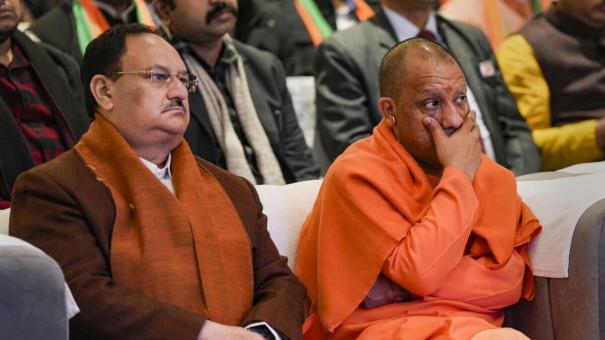 <div class="paragraphs"><p>Uttar Pradesh Chief Minister Yogi Adityanath and BJP National President J.P. Nadda.</p></div>