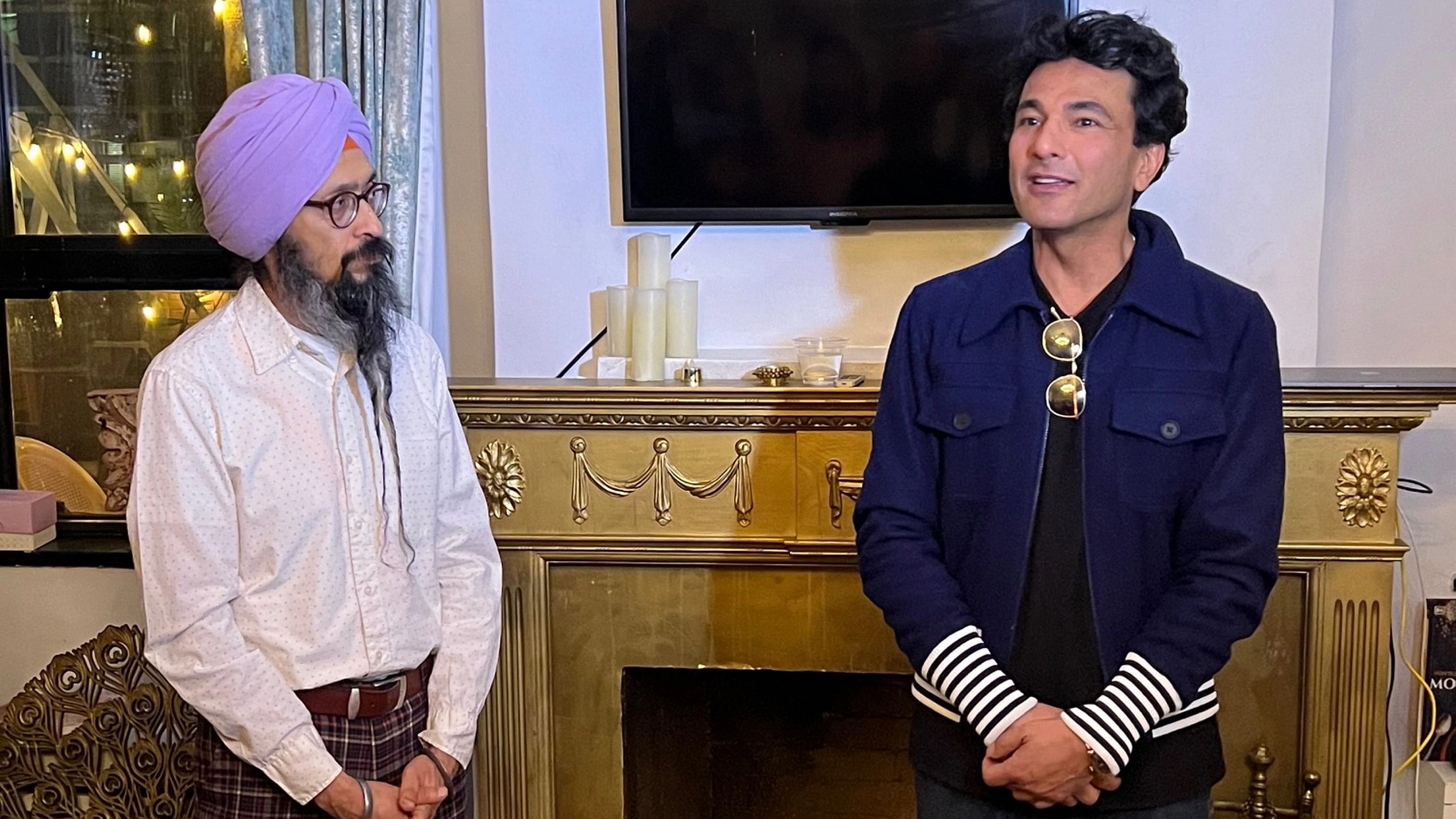 <div class="paragraphs"><p>Michelin-star chef Vikas Khanna during a special screening of animated short film 'American Sikh' at his residence in New York.</p></div>