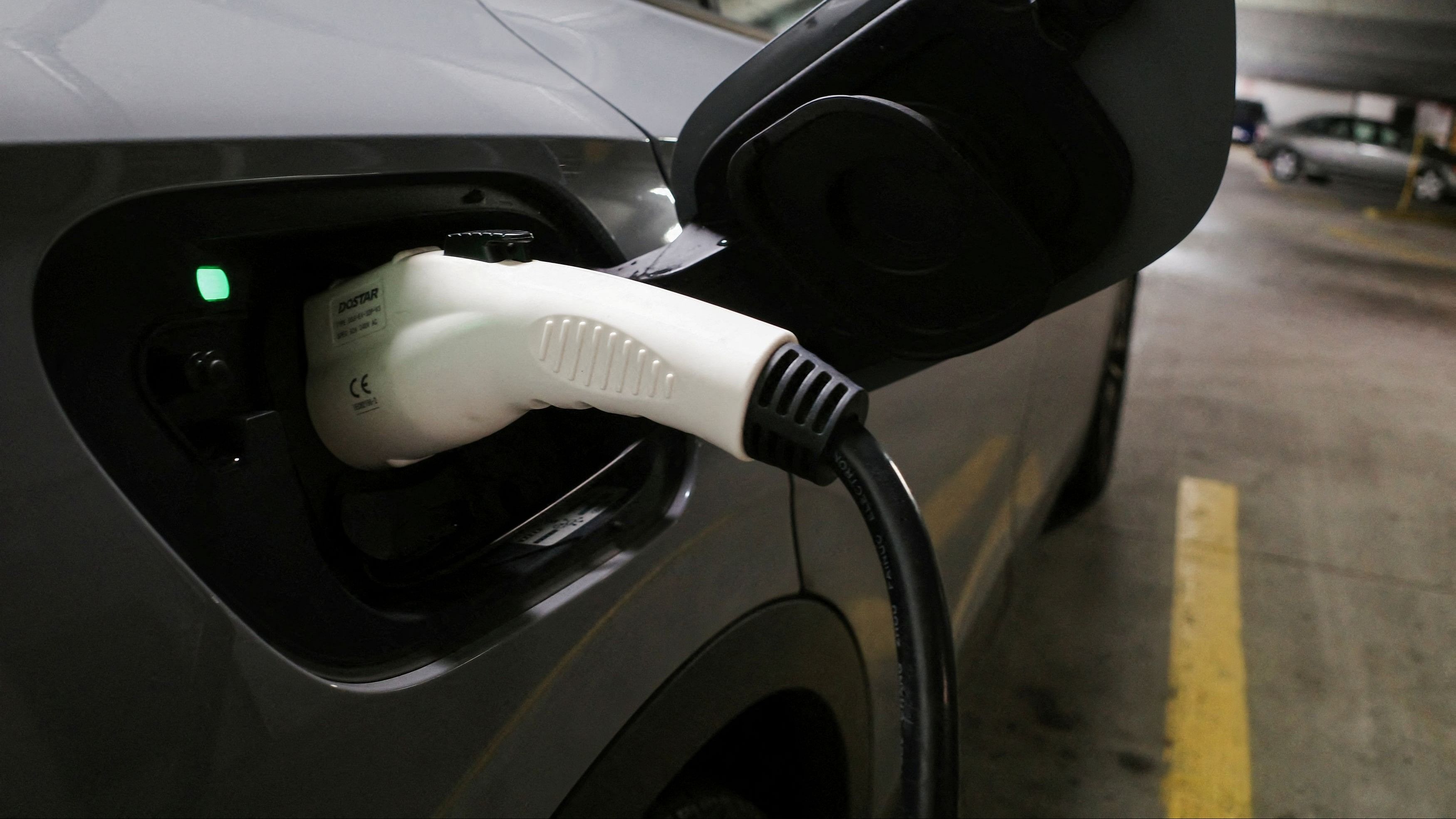 <div class="paragraphs"><p>Representative image of an electric vehicle charging.&nbsp;</p></div>