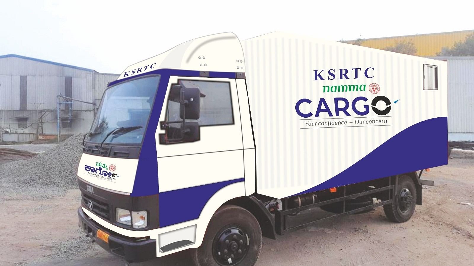 <div class="paragraphs"><p>A 'Namma Cargo' truck from the KSRTC. </p></div>