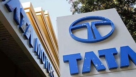 <div class="paragraphs"><p>The logo of Tata Motors.</p></div>