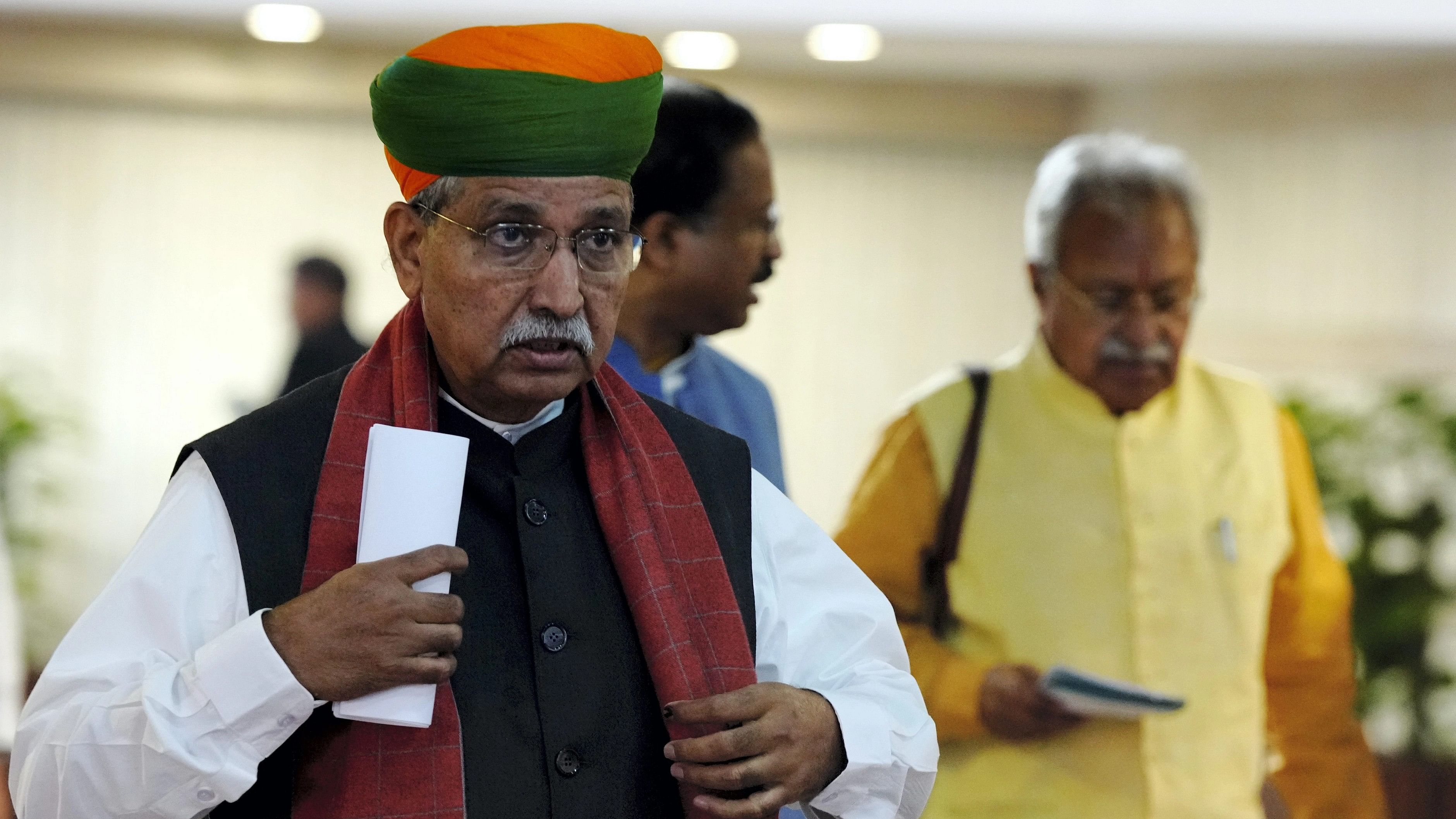 <div class="paragraphs"><p>New Delhi: Union Minister of State for Law and Justice, Parliamentary Affairs and Culture Arjun Ram Meghwal.</p></div>
