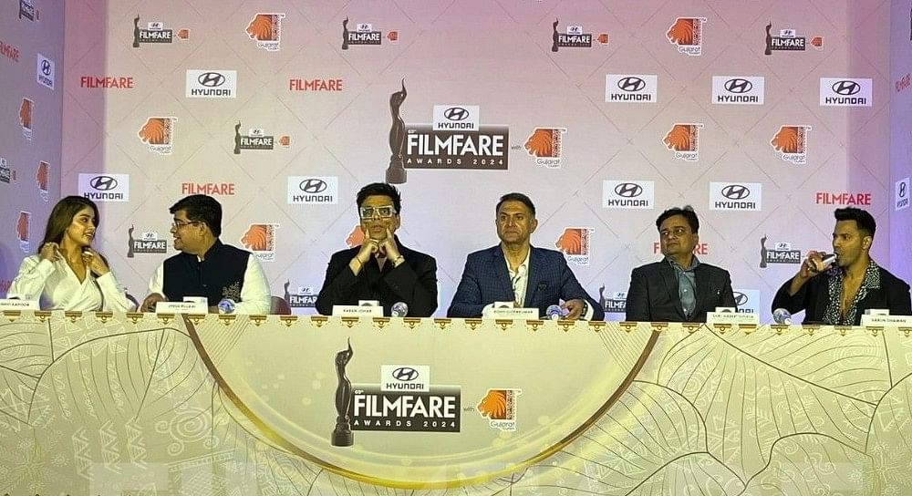 <div class="paragraphs"><p>The press conference for upcoming 69th Filmfare awards ceremony.&nbsp;</p></div>