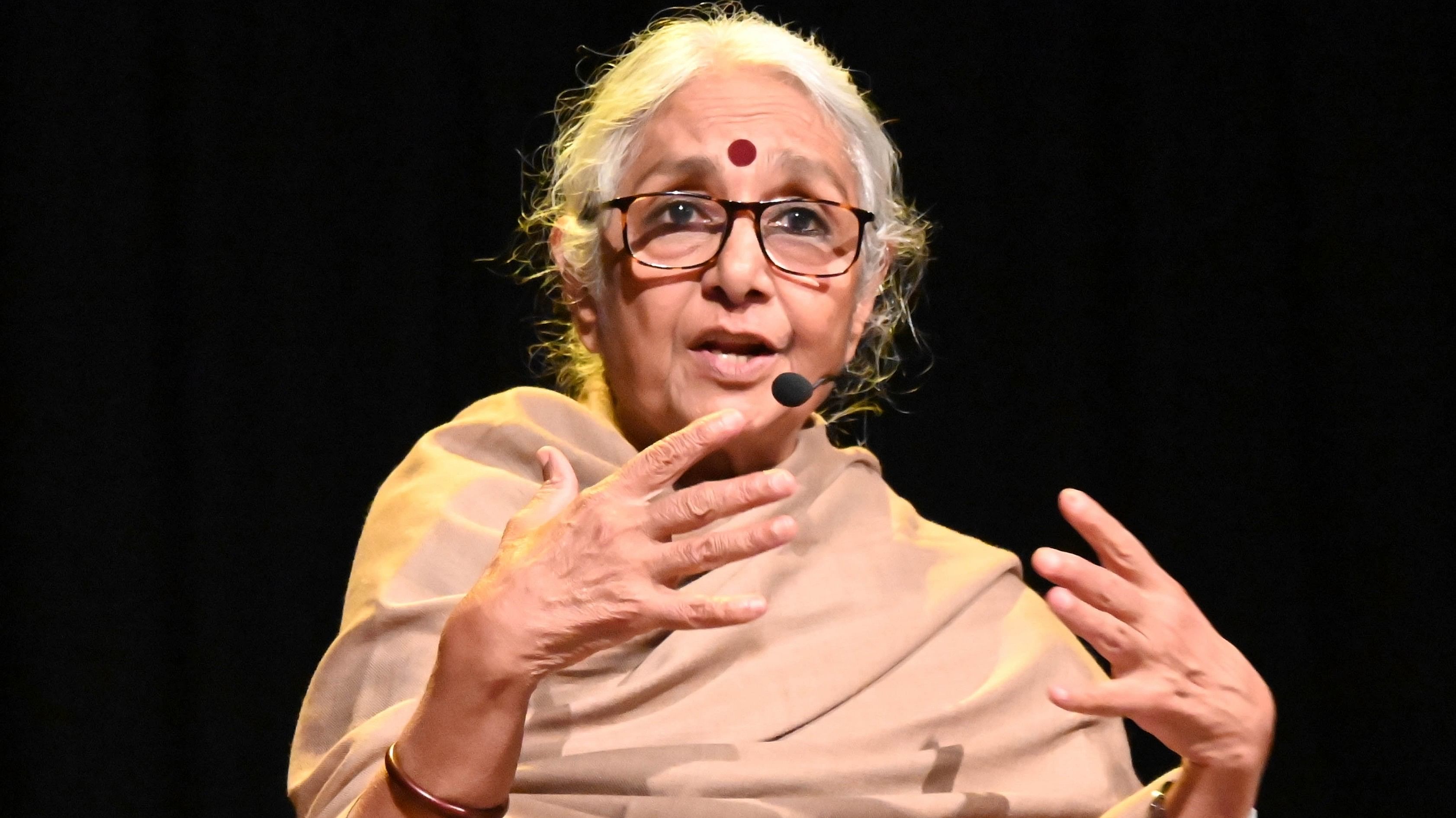 <div class="paragraphs"><p>Aruna Roy delivers the Annual U R Ananthamurthy Memorial Lecture at BIC on Thursday. </p></div>