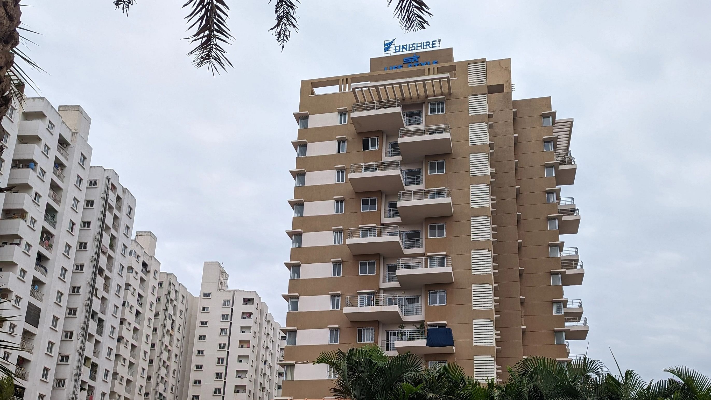 <div class="paragraphs"><p>The Unishire Terraza apartment on Rachenahalli Main Road where Suchana Seth and her son resided.&nbsp;</p></div>