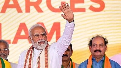 <div class="paragraphs"><p>Prime Minister Narendra Modi during the 'Shaktikendra Incharges Sammelan', in Kochi, Wednesday, Jan. 17, 2024.</p></div>