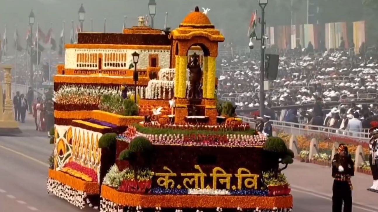 <div class="paragraphs"><p>Screengrab of video showing CPWD tableau at the 75th Republic Day parade in New Delhi on January 26, 2024.</p></div>