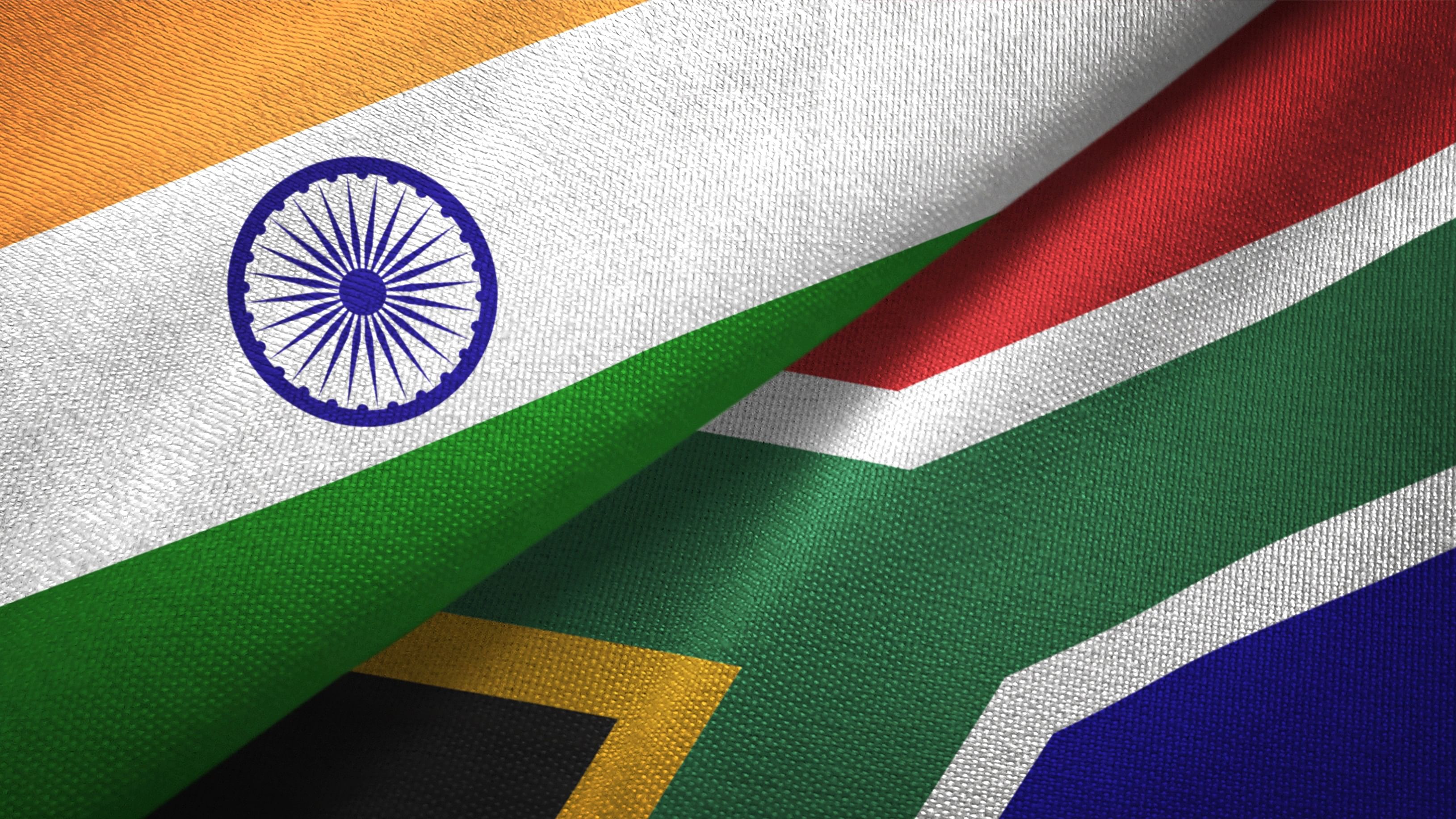 <div class="paragraphs"><p>Flags of India and South Africa.</p></div>