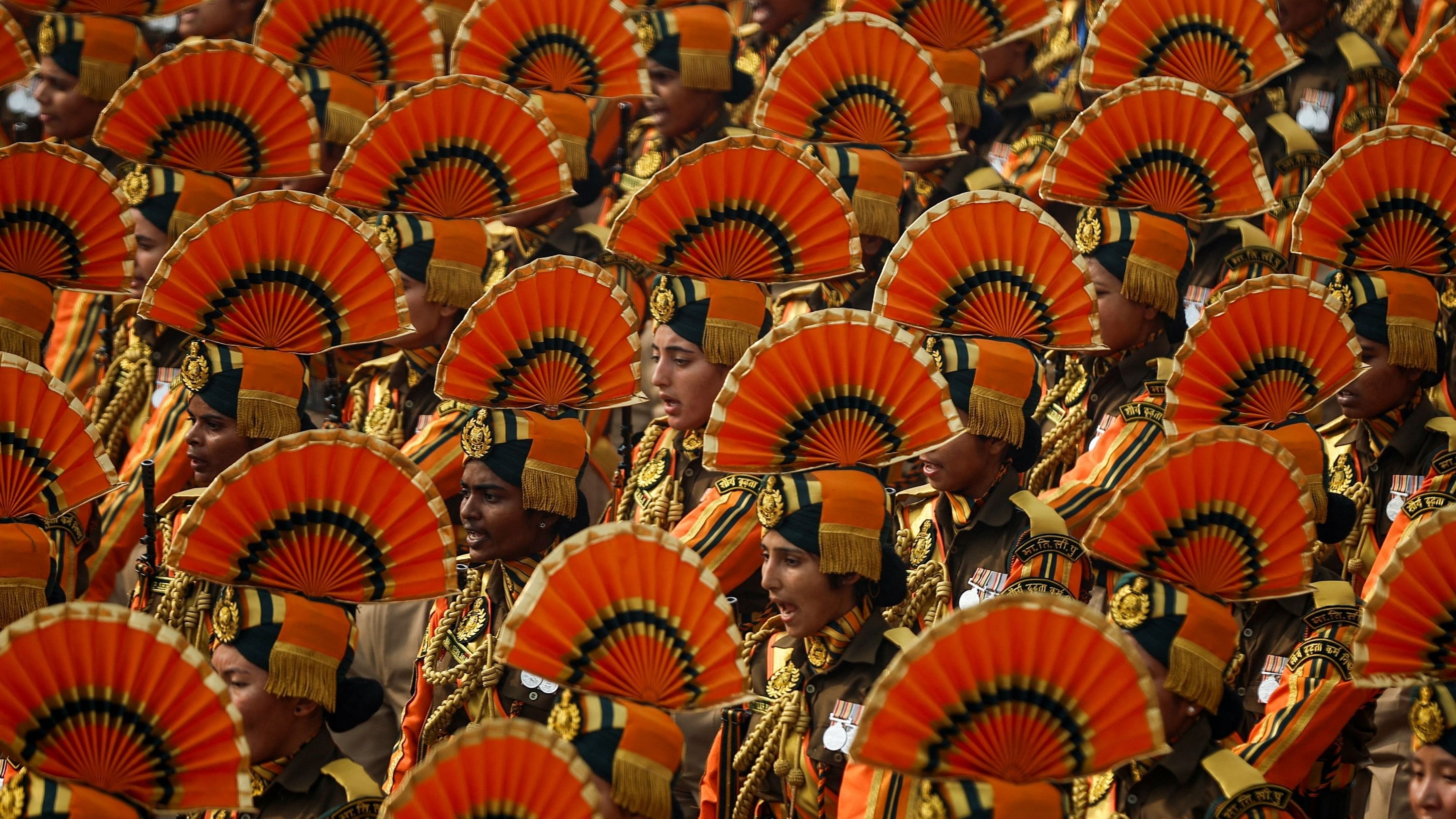 <div class="paragraphs"><p>Indian soldiers march during the Republic Day parade in New Delhi, India, January 26, 2024.</p></div>