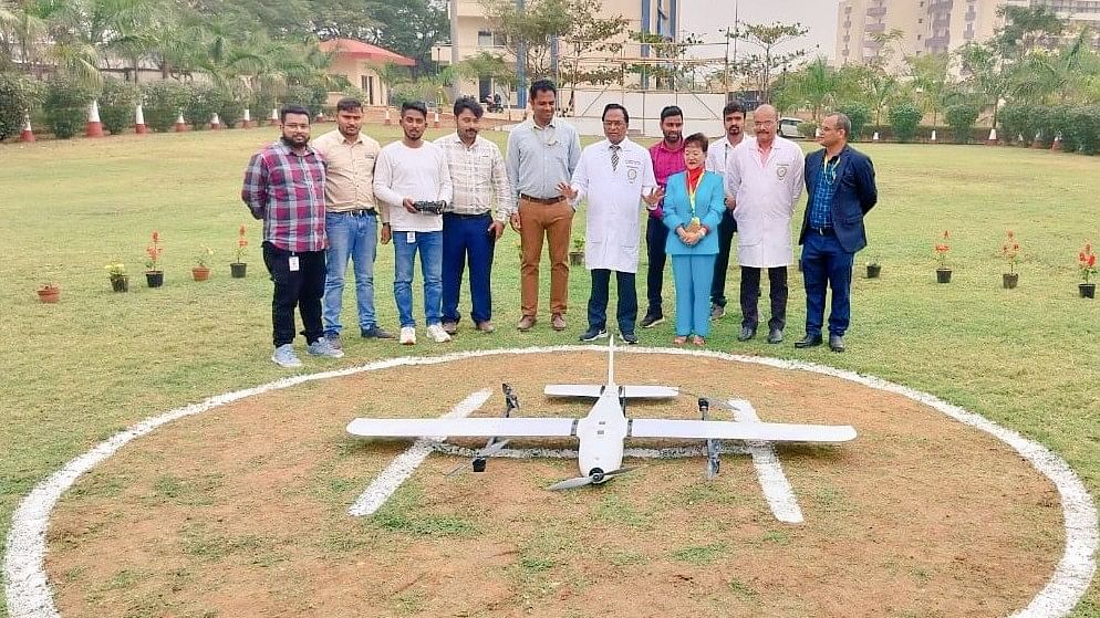 <div class="paragraphs"><p>AIIMS&nbsp;Bhubaneswar&nbsp;did a successful drone trial.</p></div>