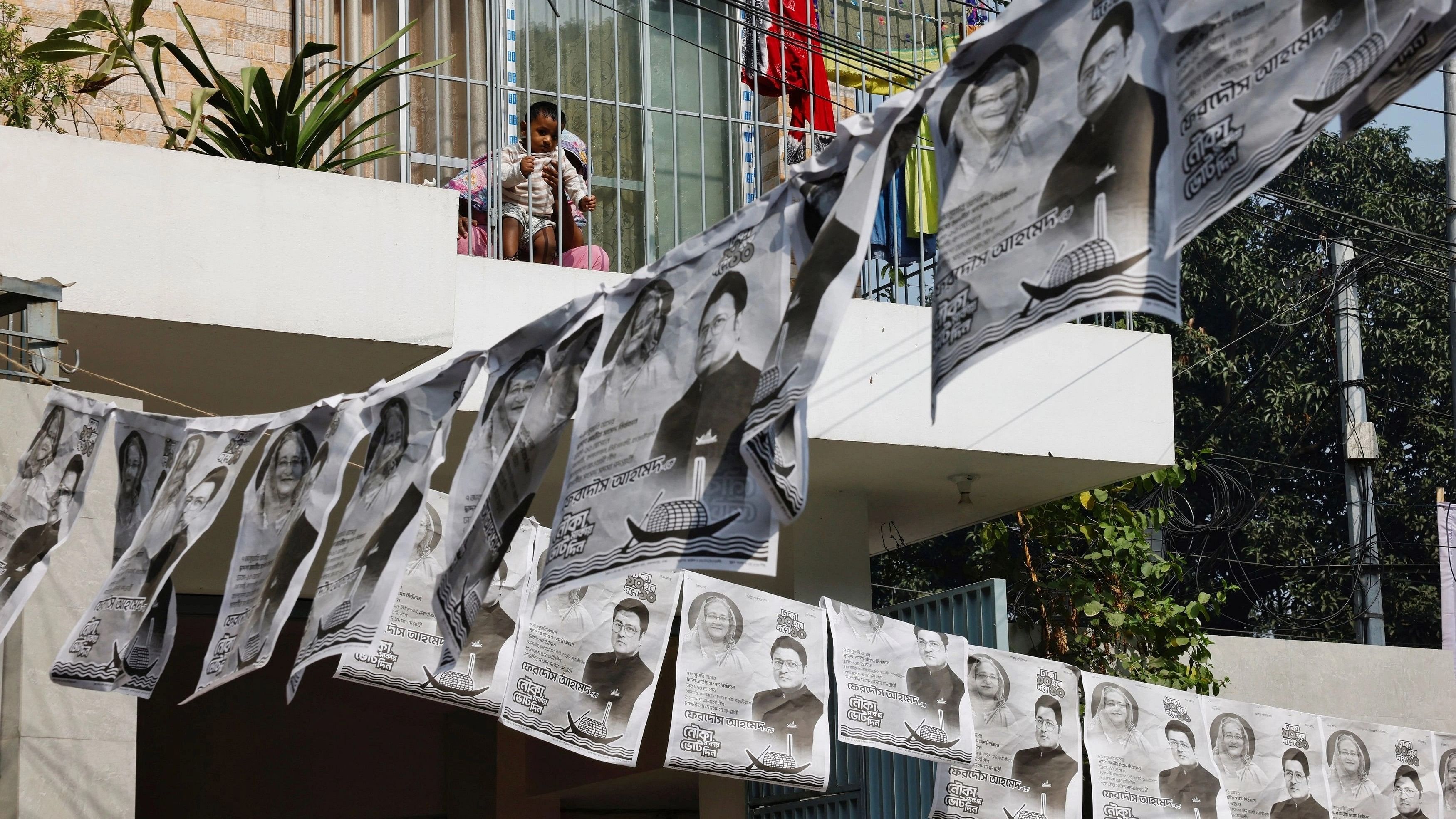 <div class="paragraphs"><p>Posters of candidates hang on the streets in Dhaka.</p></div>