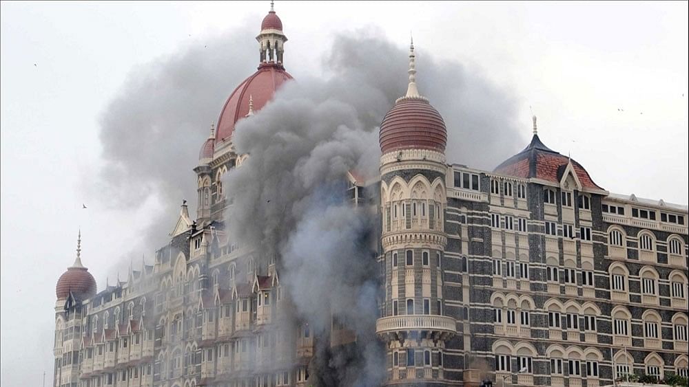 <div class="paragraphs"><p>A view of the Taj Mahal Palace during 26/11 terror attacks in Mumbai. </p></div>
