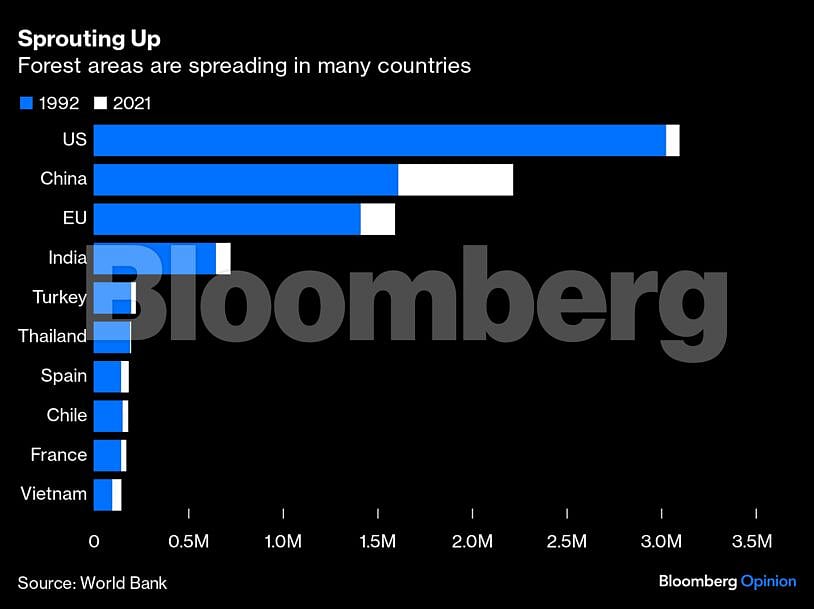 Country Forestry Rates The world’s forests are doing much better than we think